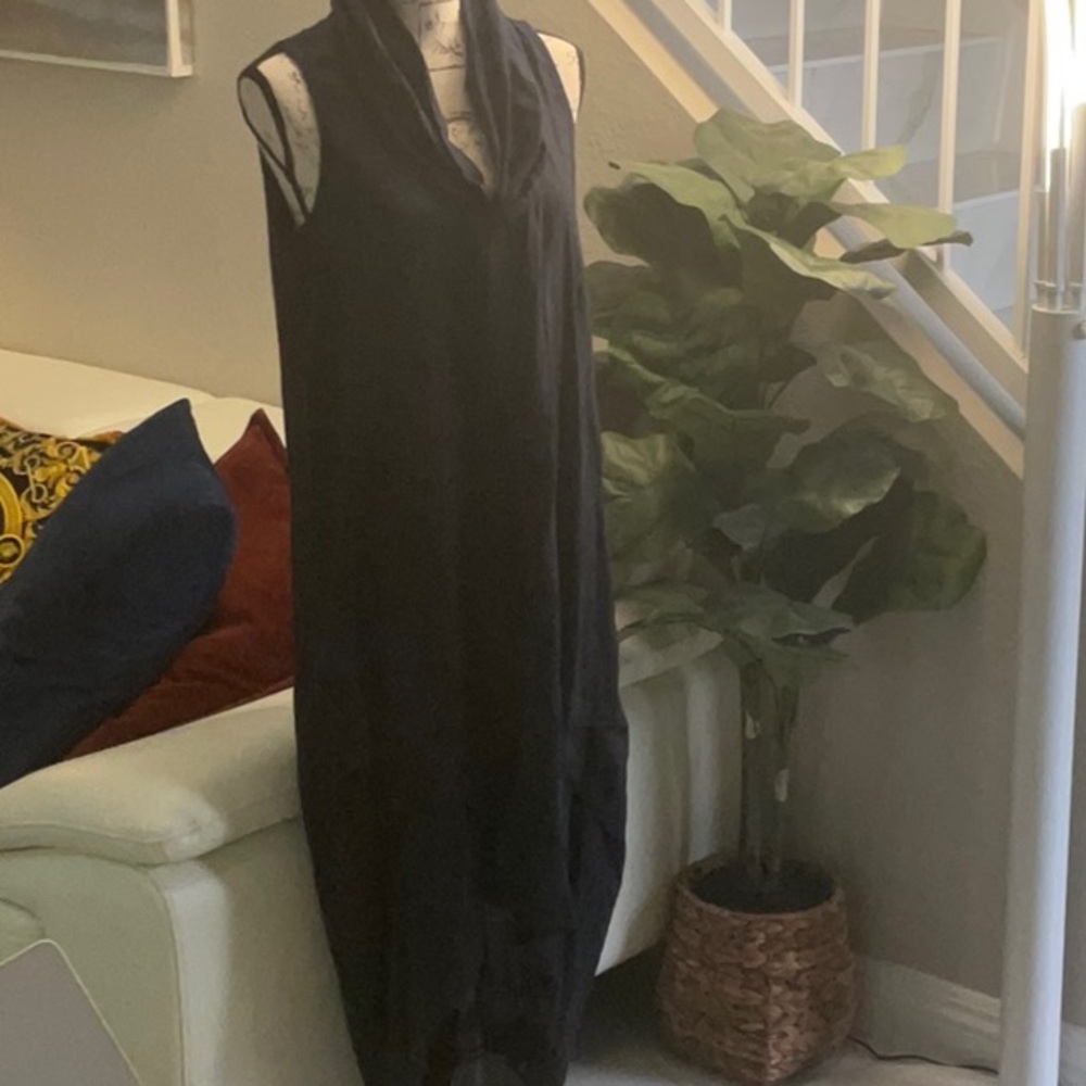 Cynthia Rowley Navy high low dress Size m